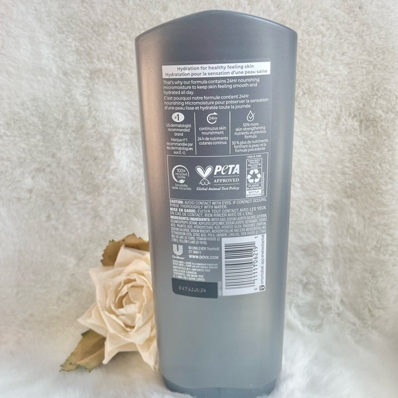 New with tag DOVE CARE MEN DEEP CLEAN EXFOLIATING BODY & FACE WASH 24HR Moisture - Picture 2 of 3